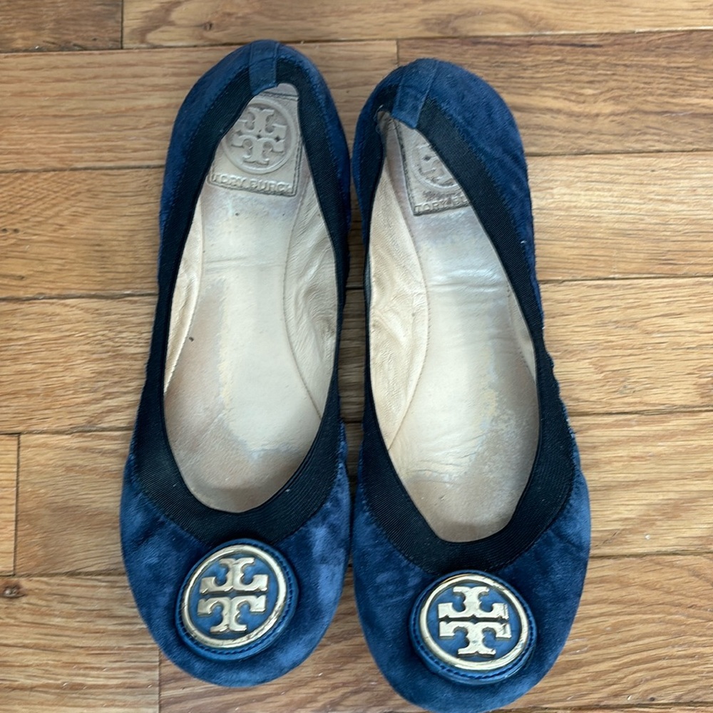 Tory Burch Caroline Suede Ballet Flats